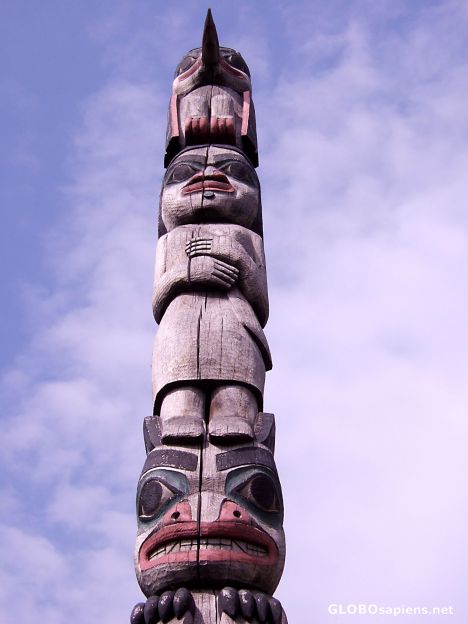 Postcard Totem pole