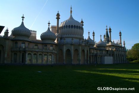 Postcard Brighton (GB) - the Royal Pavilion at sunset