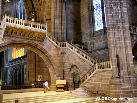 Postcard Lpool cathedral