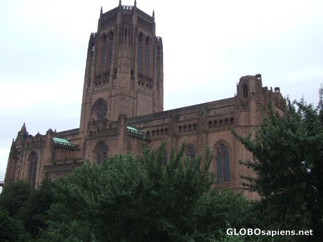 Postcard Lpool cathedral