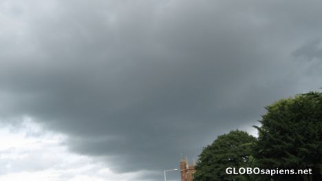 Postcard A summer? afternoon sky over Exeter.