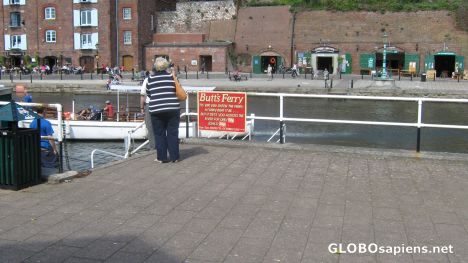 Postcard Butts Ferry, Exeter Quay.