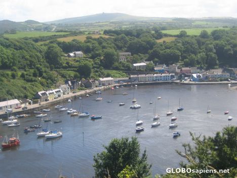 Postcard Fishguard harbour