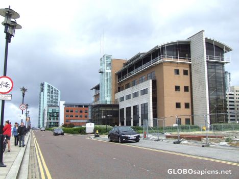 Postcard Liverpool dock road