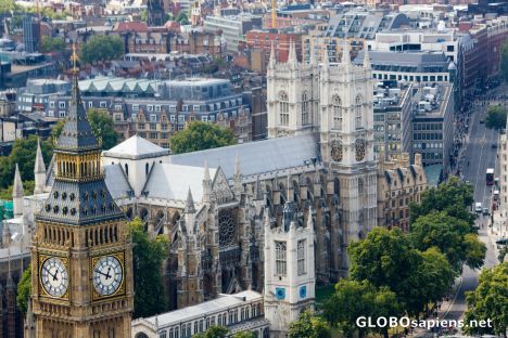 Postcard Westminster Abbey and Big Ben