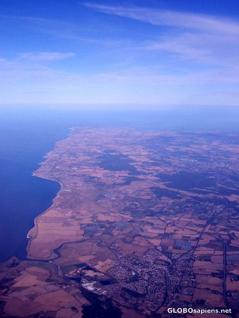 Postcard Flying into Gatwick 1