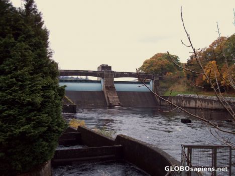 Postcard Dam & fish ladder.