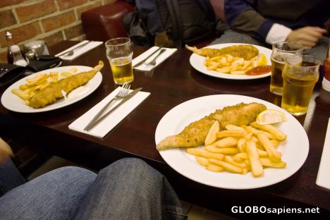 Postcard English cuisine