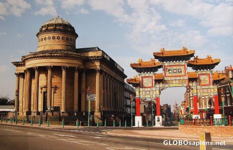 Postcard China town