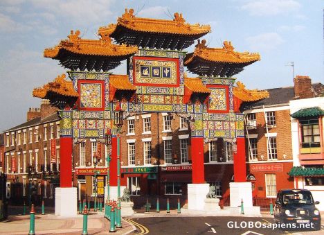 Postcard China town