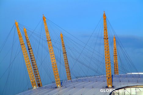 Postcard London (GB) - the O2 (fragment)
