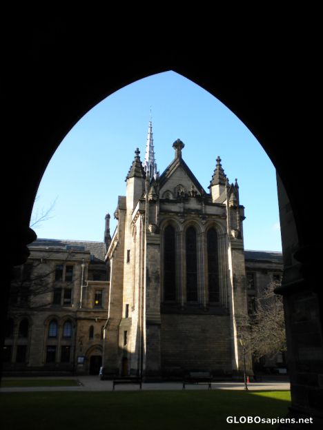 Postcard Glasgow Uni