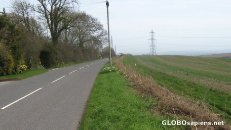 Postcard The road east to Exeter!