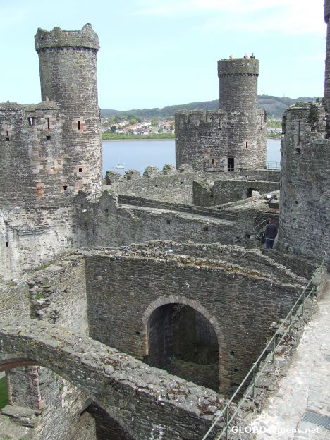 Postcard Conway castle