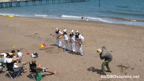 Postcard Teignmouth west beach.