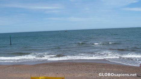 Postcard Teignmouth Choppy sea & surf!