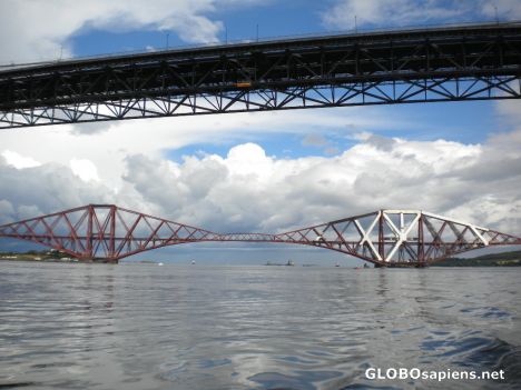 Postcard Forth Bridges