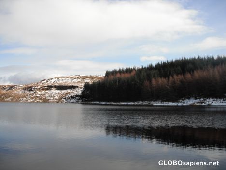 Postcard Black Linn Reservoir