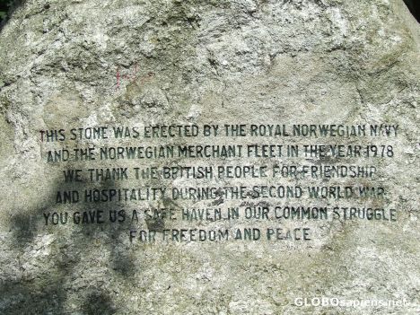 Postcard Commemoration stone