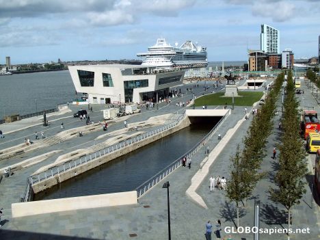 Postcard Liverpool cruise trminal