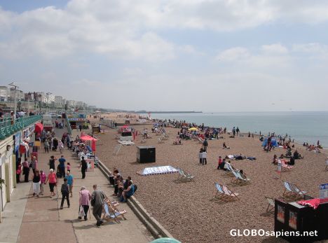 Postcard Brighton beach