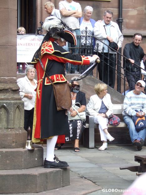 Postcard Town crier