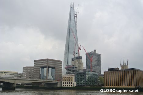 Postcard Shard London Bridge  of 1 May 2012