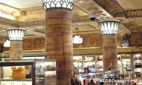 Postcard Harrods in London - interior