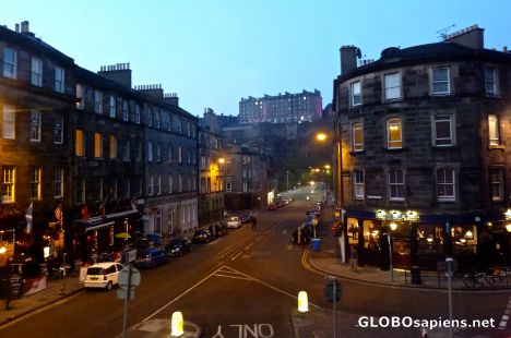 Postcard Edinburgh at night