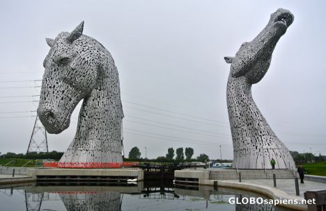Postcard The Kelpies at Helix Park