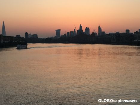Postcard Sunset over the city