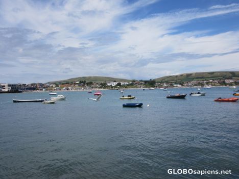 Postcard Swanage view