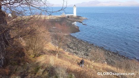 Postcard Mull island lighthouse