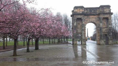 Postcard Glasgow Green