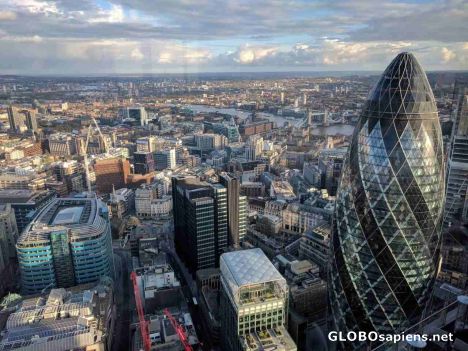 Postcard A view over London