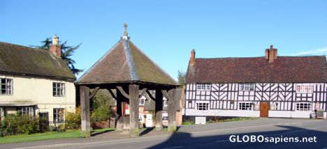 Postcard Abbots Bromley Village Green