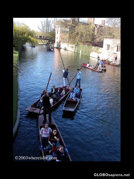 Postcard Punting on the Cam