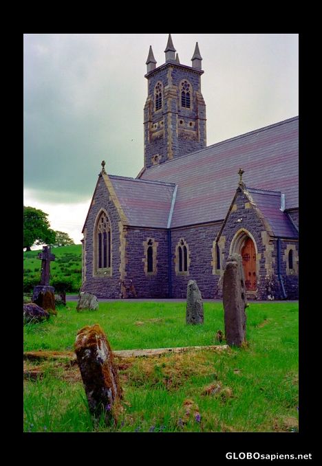 Postcard Kiladeas graveyard, Northern Ireland