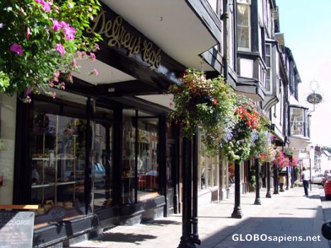 Postcard De Greys Cafe, Ludlow
