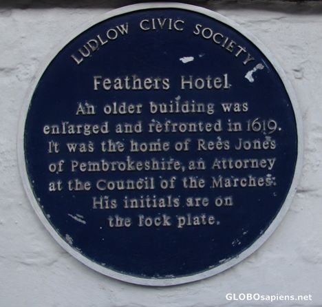 Postcard Feathers Blue Plaque History 2