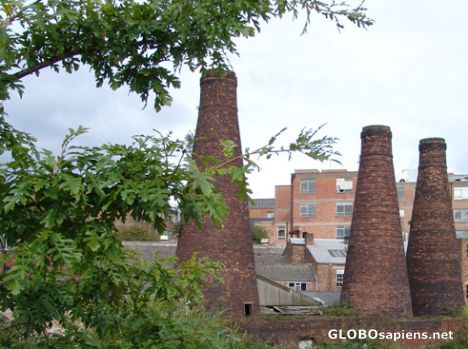 Postcard Potteries -Disused Pottery Bottle Kilns