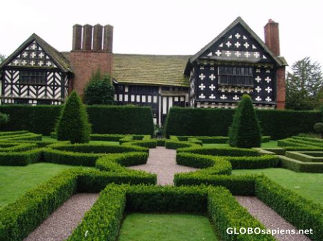 Postcard Little Moreton Hall Knot Garden