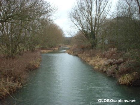 Postcard A tributory of River Thames at oxford