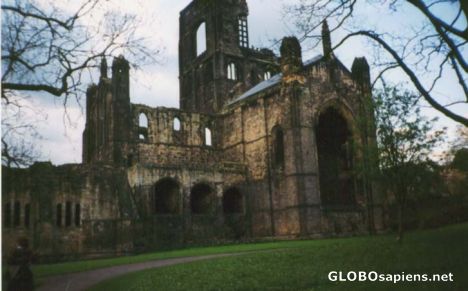 Postcard Kirkstall Abbey