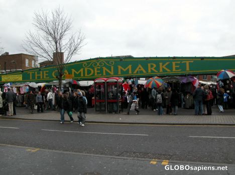 Postcard Camden market.