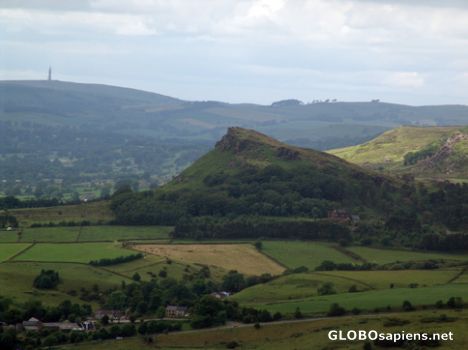 Postcard Hen Cloud, The Roaches from Morridge