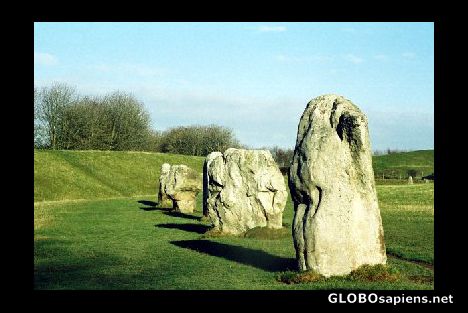 Postcard Standing stones