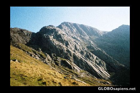 Postcard Idwal slabs, snowdonia national park area