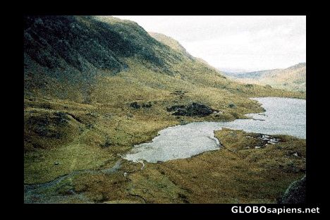 Postcard Llyn Idwal, snowdonia national park area