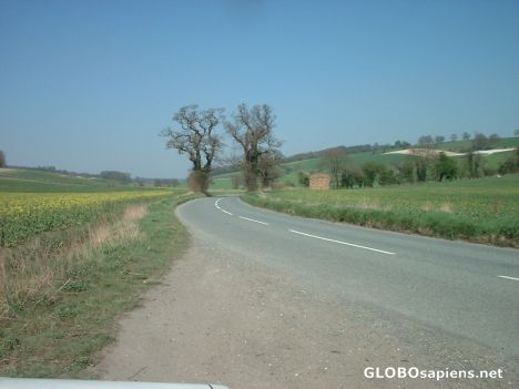 Postcard Oxfordshire countryside near City of Oxford